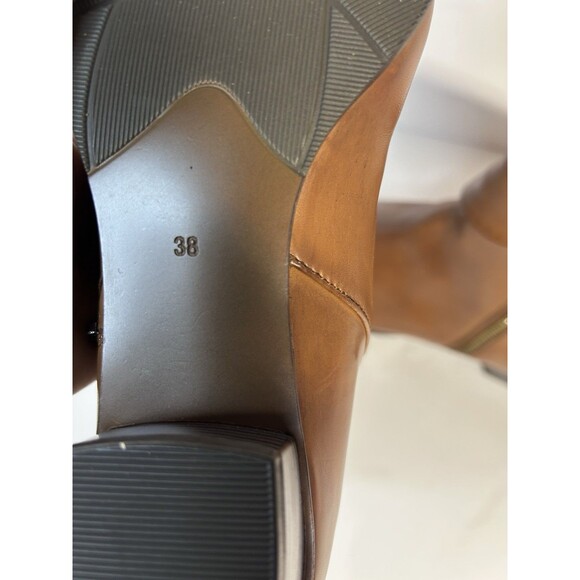 Spring Step Women's Stockholm Leather Ankle Boots Fold-over Cuffs  7.5-8 brown - Picture 9 of 11